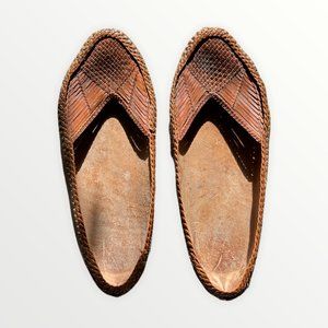 Vintage Leather House Shoes